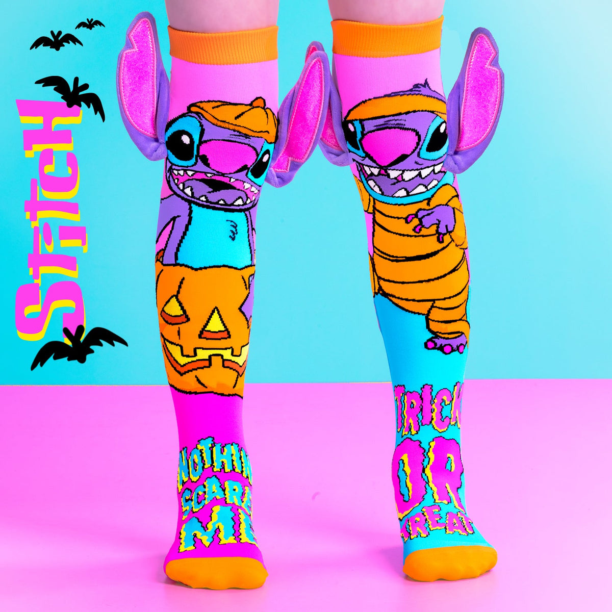 STITCH NEON HALLOWEEN SOCKS