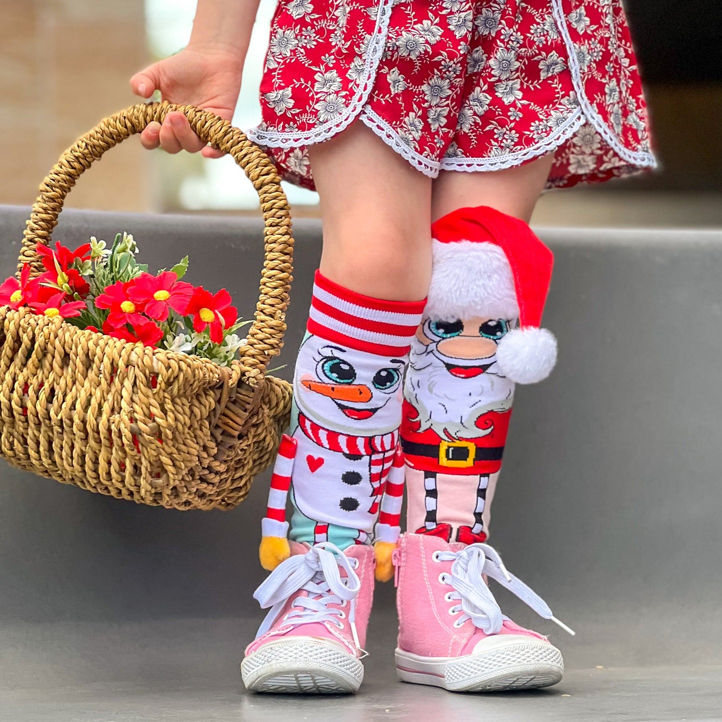 SANTA & SNOWMAN SOCKS