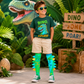 GREEN ROAR DINOSAUR SOCKS