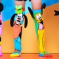 Disney Pluto and Goofy socks for kids and adults featuring playful character graphics and bright colors.
