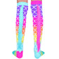 Mermaid socks with vibrant colors and playful tail design, perfect for fun and dance.